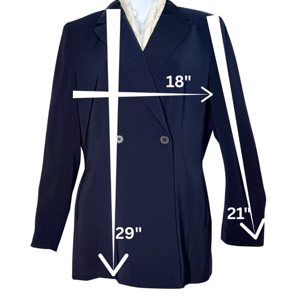 Kasper Women’s Tailored Blazer, NWOT, Navy, Long Silhouette, SZ:6 - Picture 7 of 7